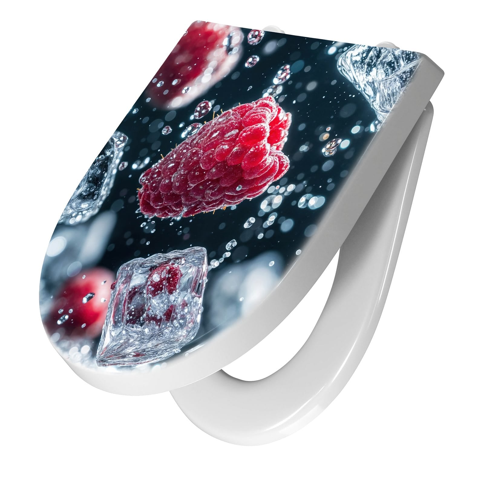 WC-Sitz mit Absenkautomatik Himbeeren im Regen