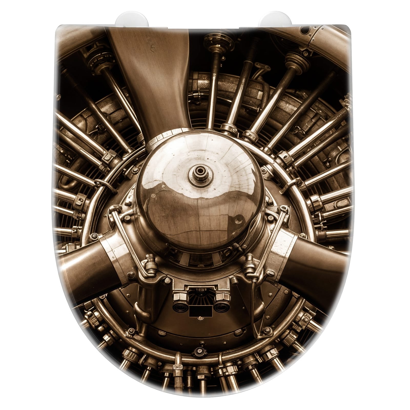 WC-Sitz mit Absenkautomatik Sanfte Flugzeugmotor