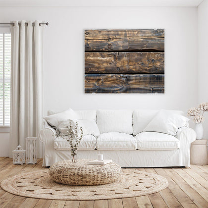 Wandbild mit dem Motiv Alte Holzbalken