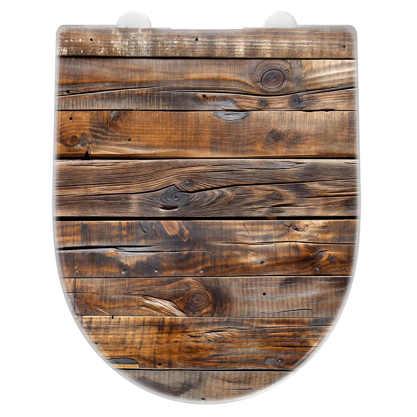 WC-Sitz mit Absenkautomatik Holzmaserung