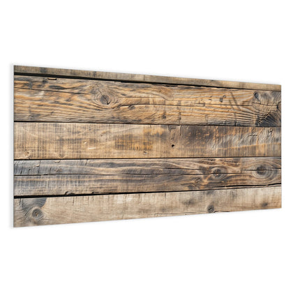 Glas Magnettafel mit dem Motiv Helle Holzbohlen