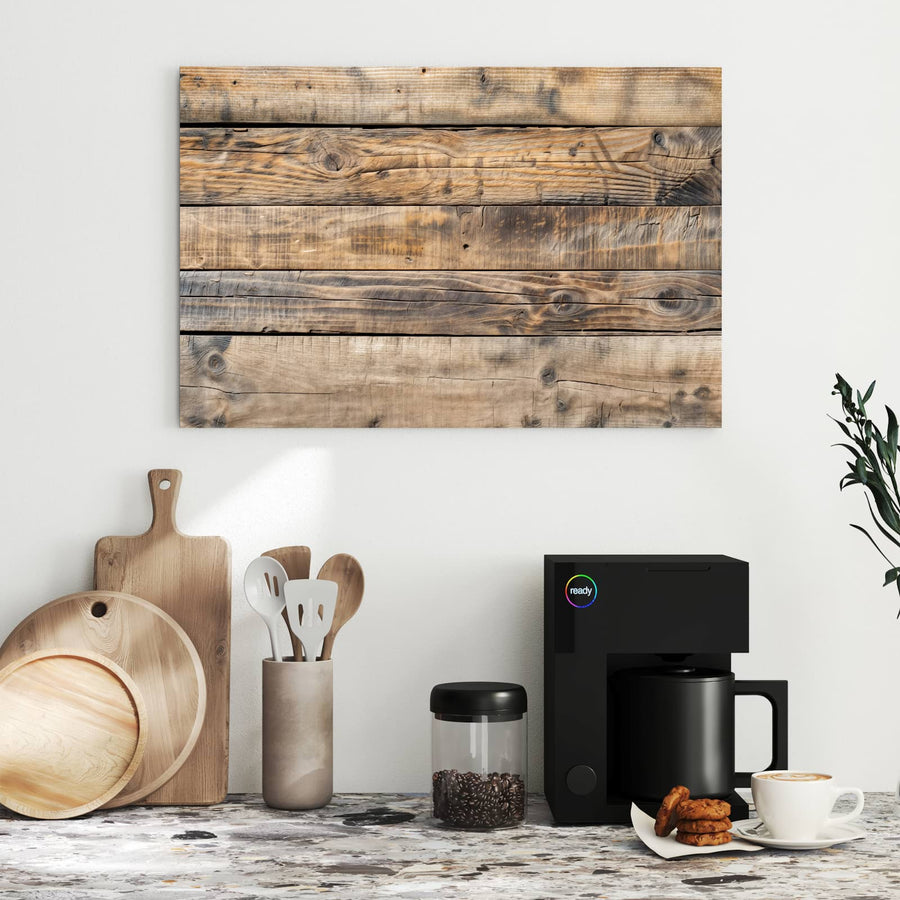 Maße Metall Magnettafel - Helle Holzbohlen