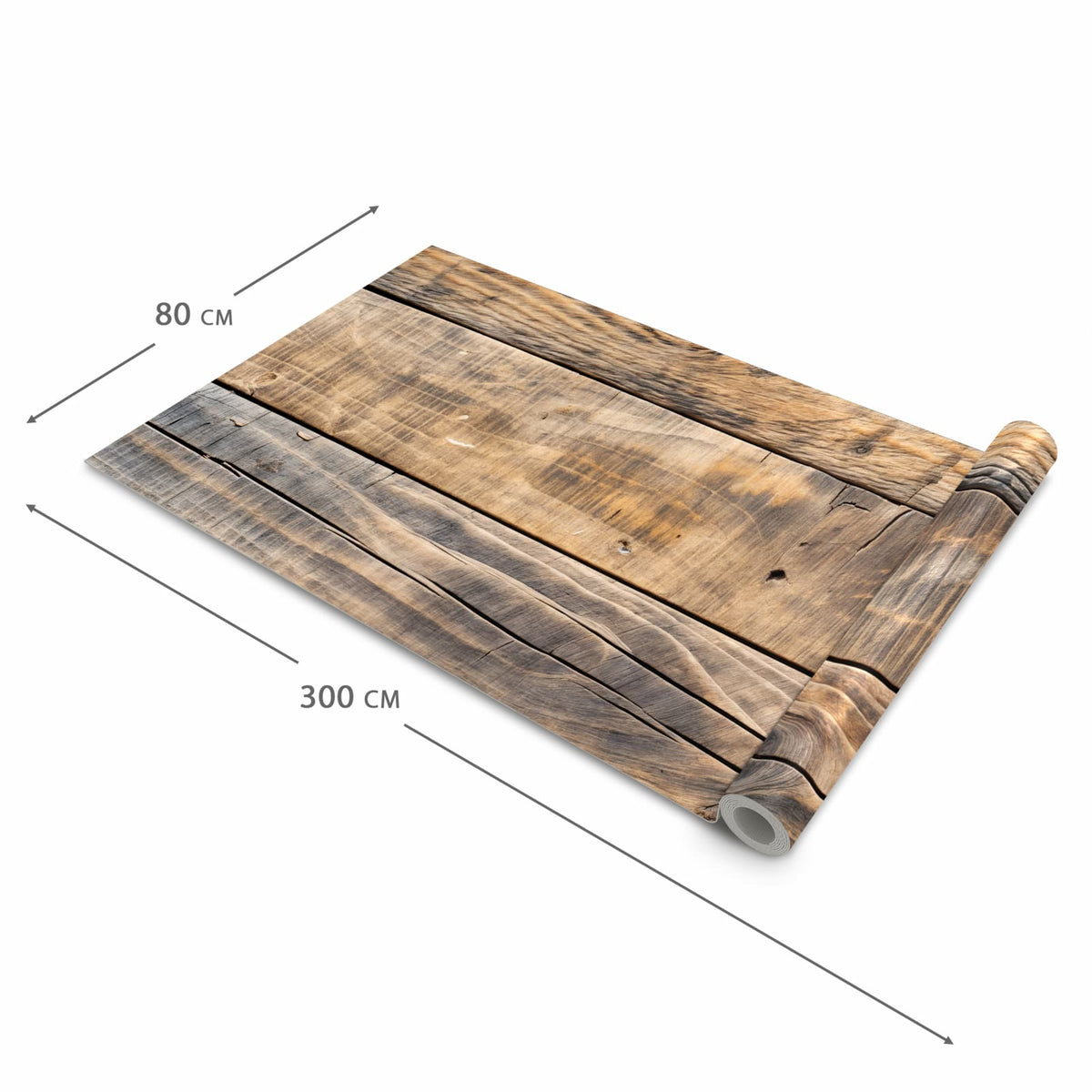 UV-beständiger Küchenläufer mit Motiv Sanfte Holzmaserung in der Größe 60x90 cm