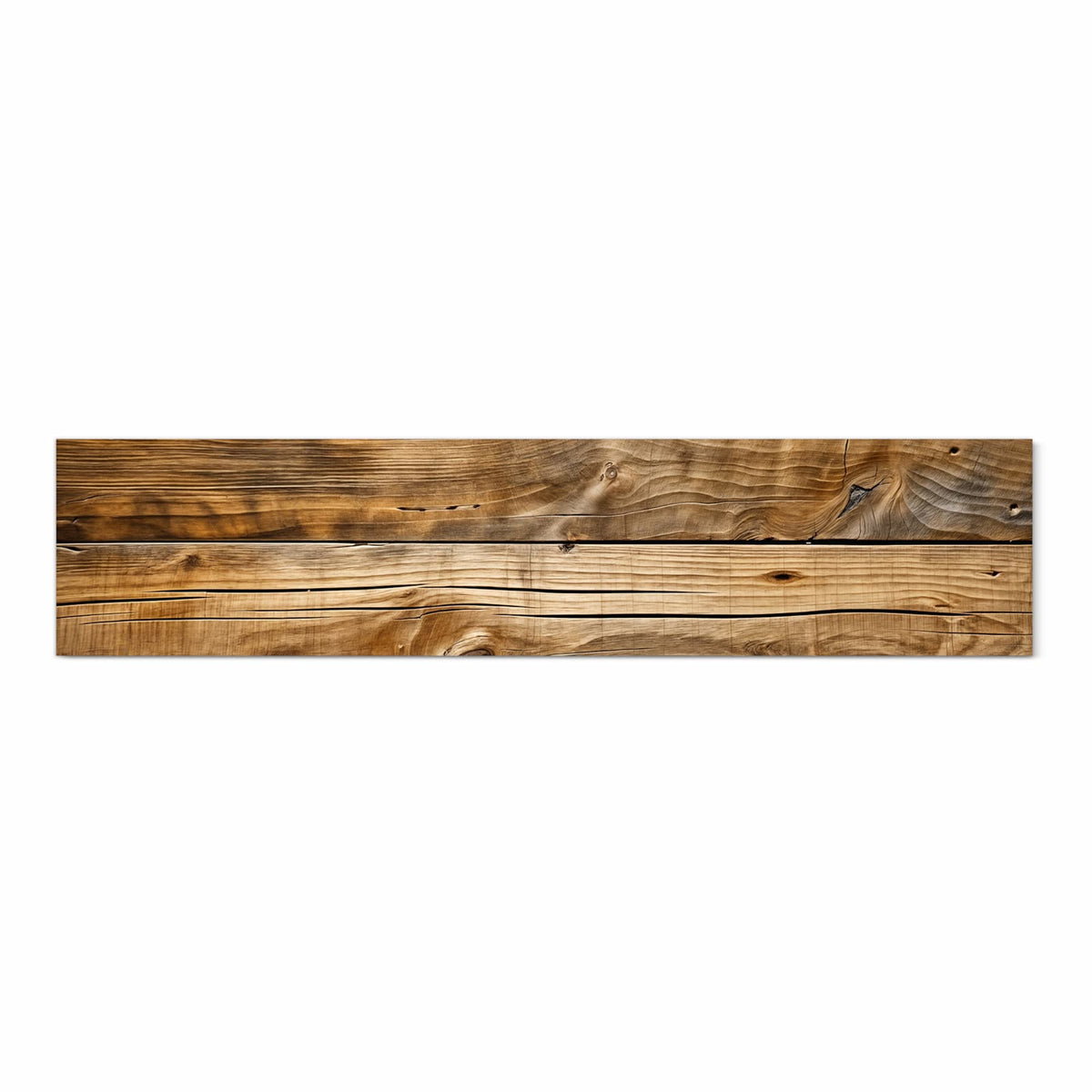 Bodenschonender moderner Küchenläufer mit Motiv Holzdielenmaserung in Frontansicht