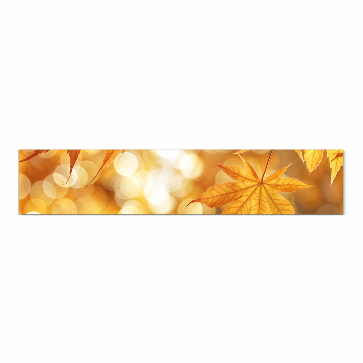 Pflegeleichter Küchenläufer mit Motiv Herbstlich Glitzernd in Frontansicht