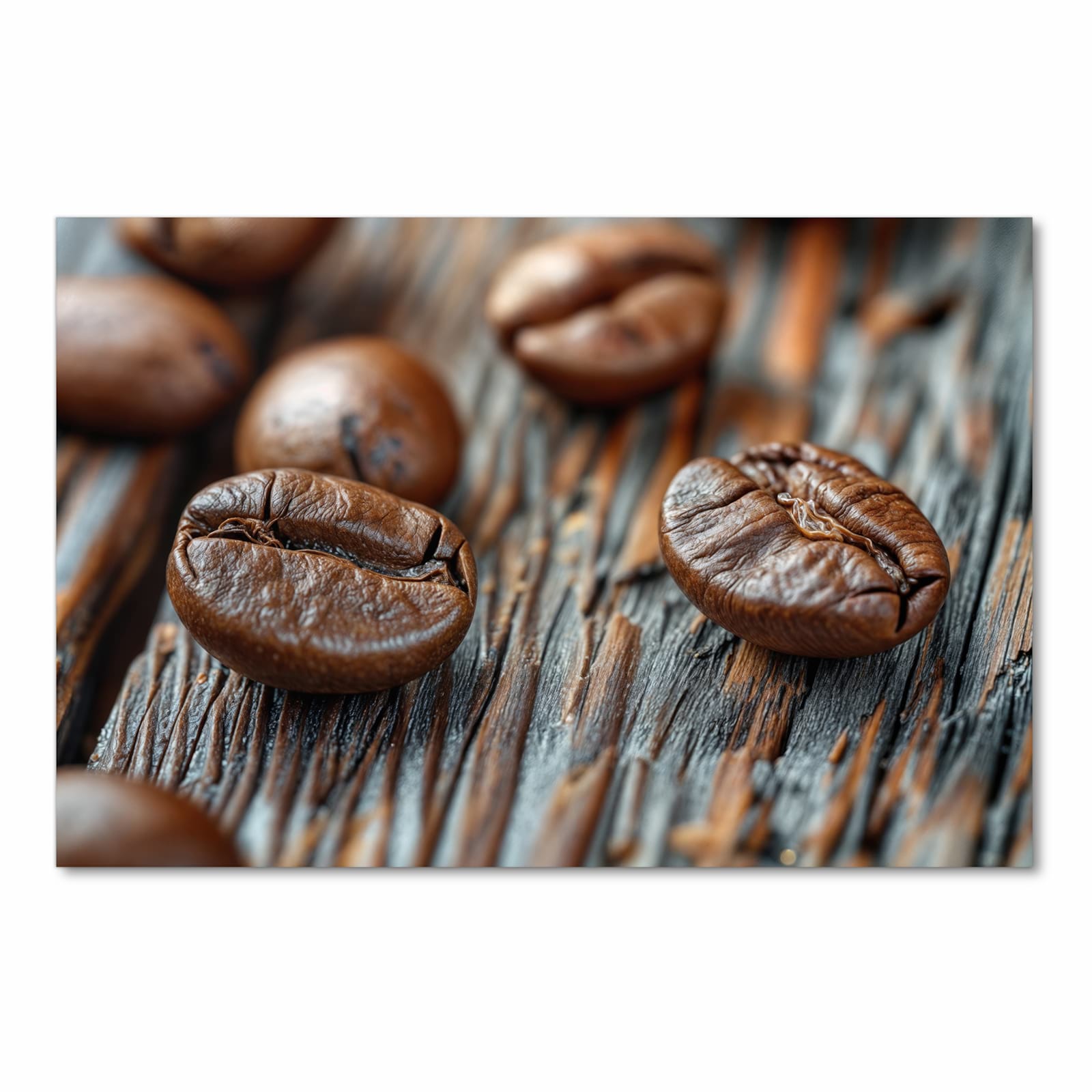 Geräuschdämpfender Läufer für die Küche mit Motiv Sanfte Kaffeebohnen in Frontansicht