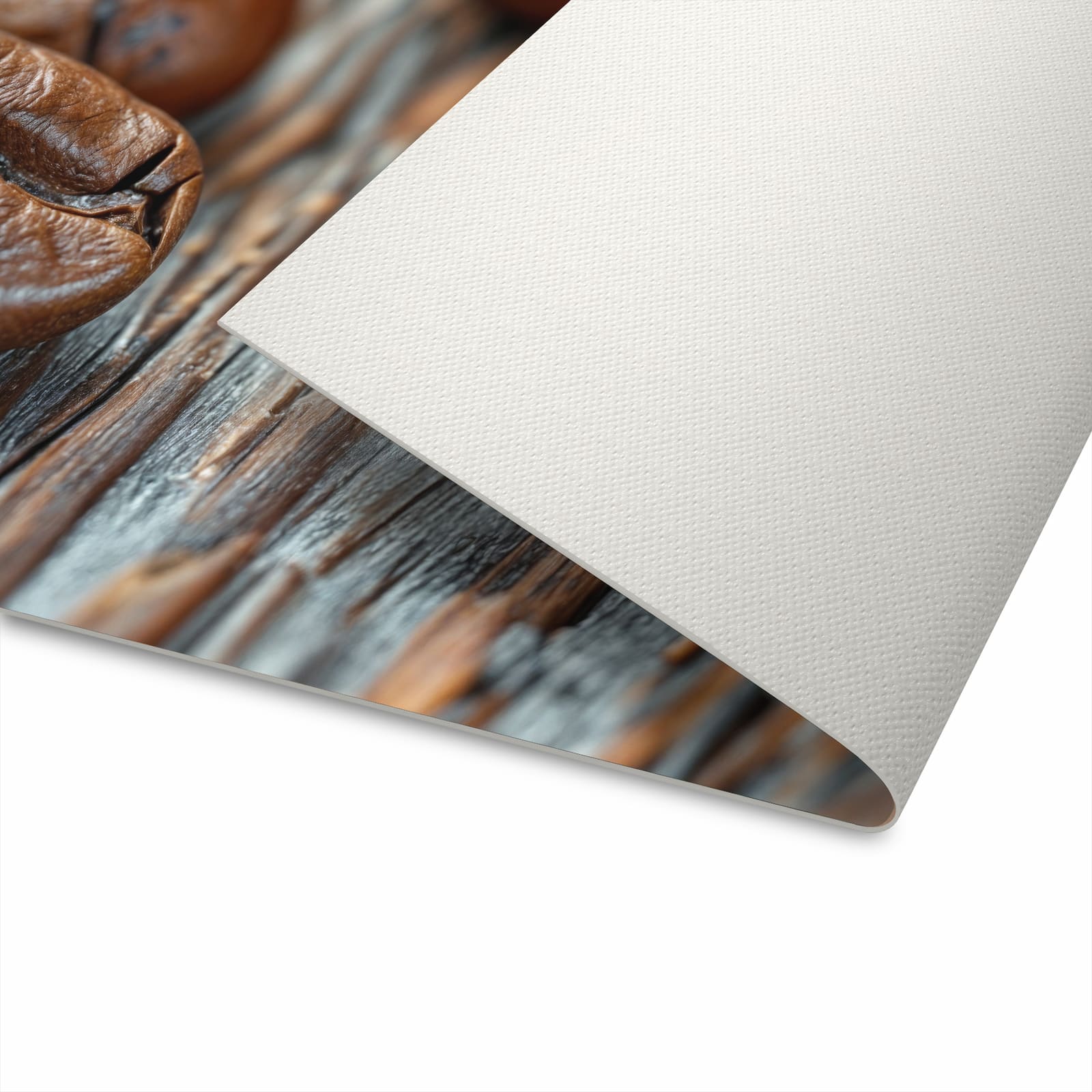 Geruchsneutraler waschbarer Küchenteppich mit Motiv Sanfte Kaffeebohnen auf Unterseite