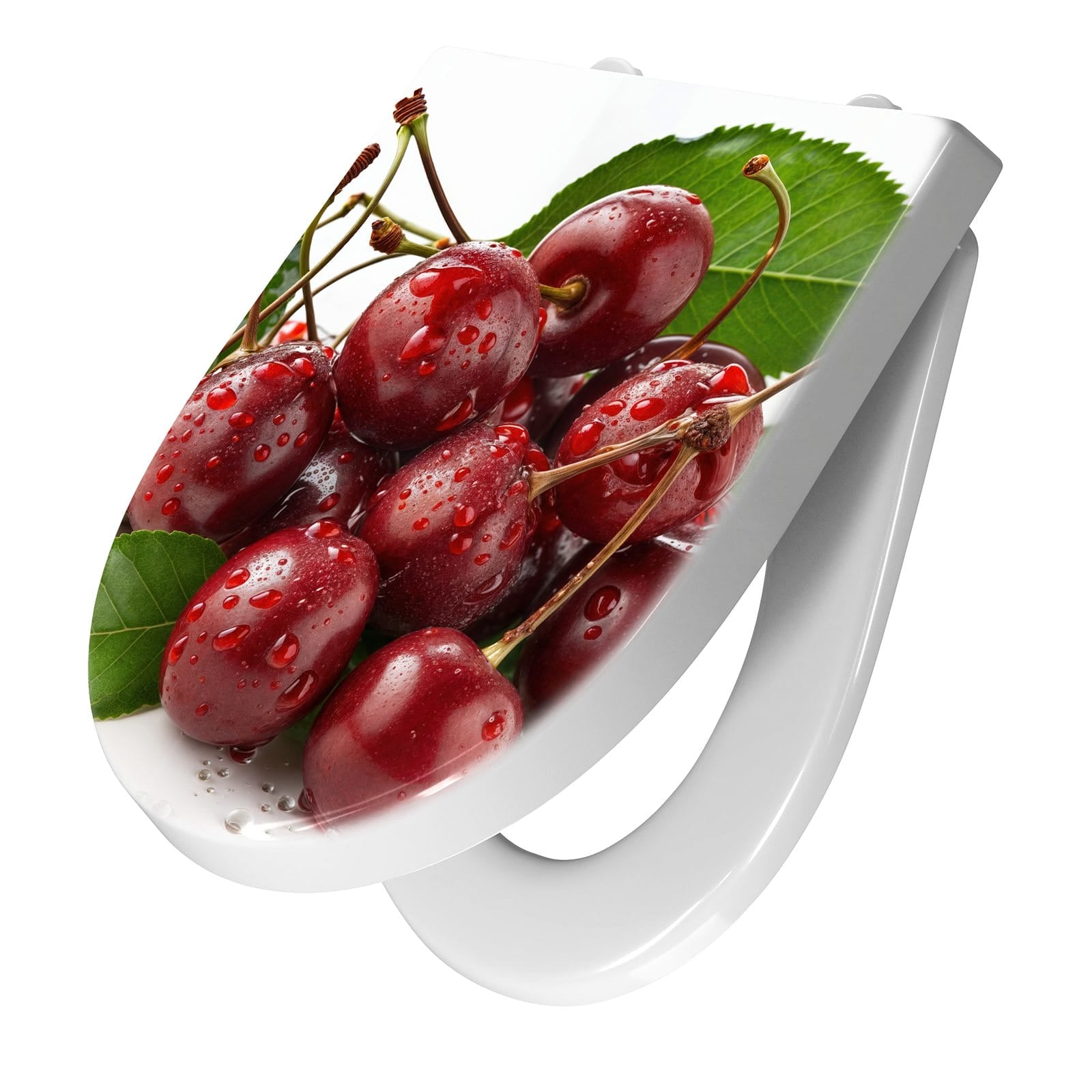 WC-Sitz mit Absenkautomatik Kirschen von Frische