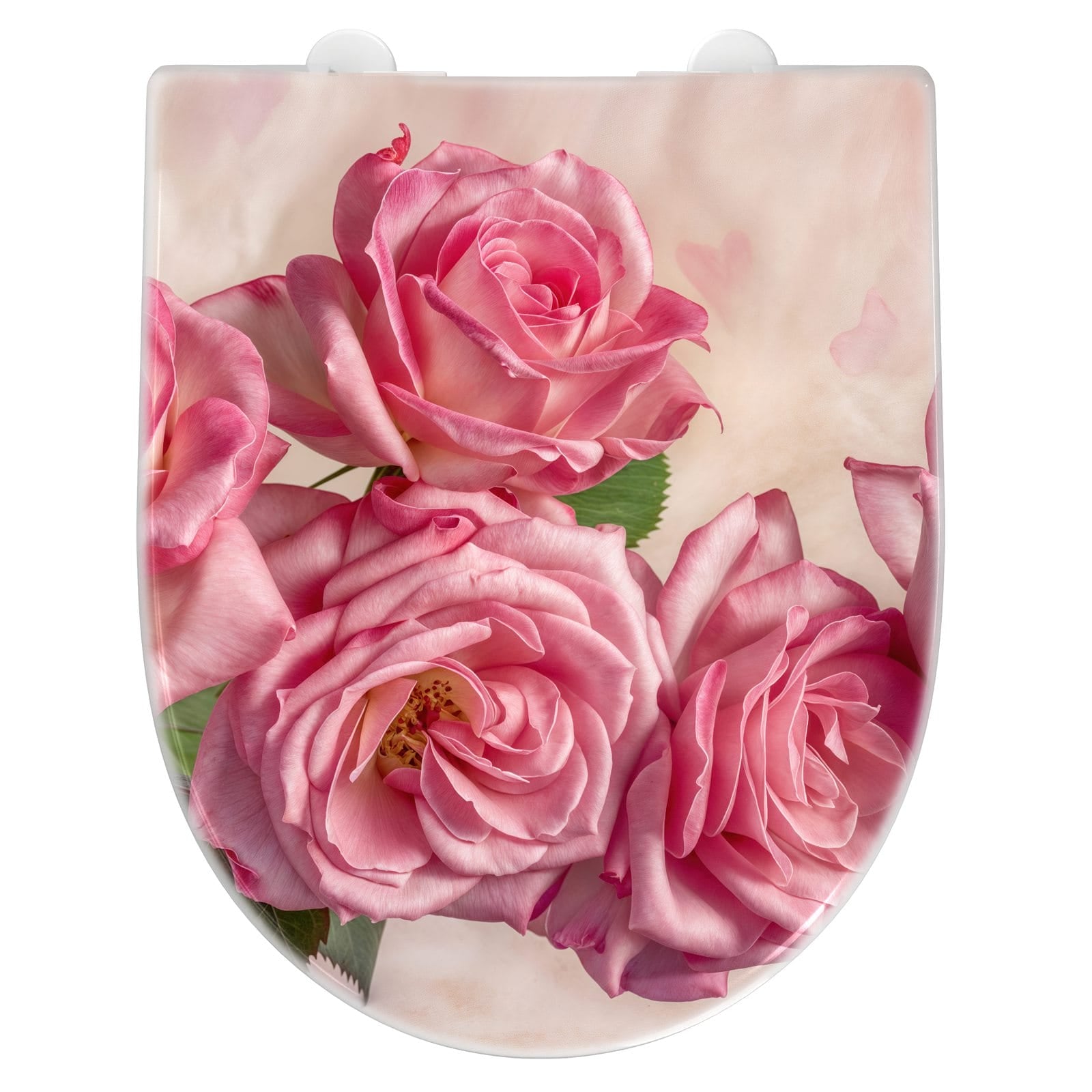 WC-Sitz mit Absenkautomatik Rosenblütenpracht