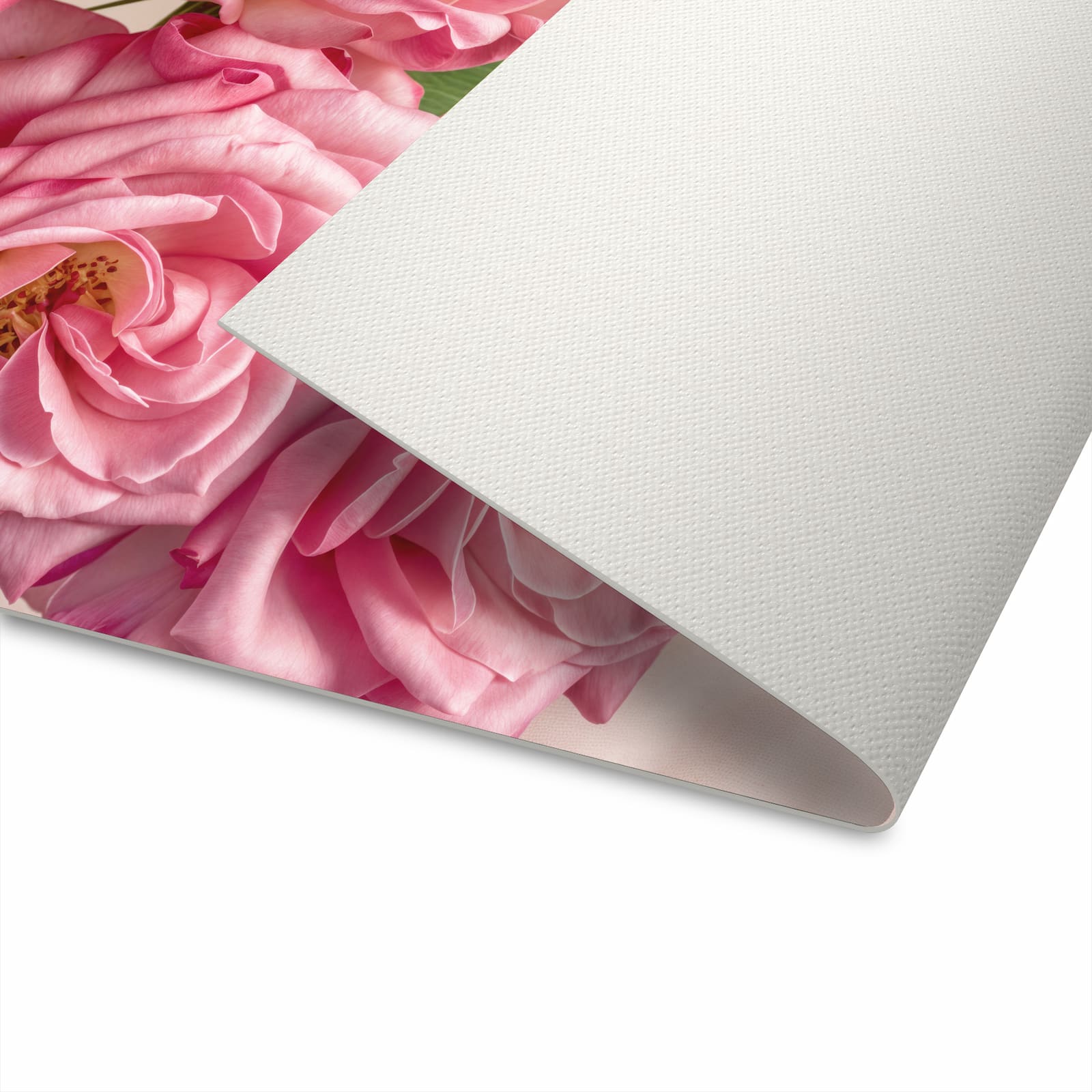 Wasserabweisender Bodenläufer mit Motiv Rosenblütenpracht in der Unterseite