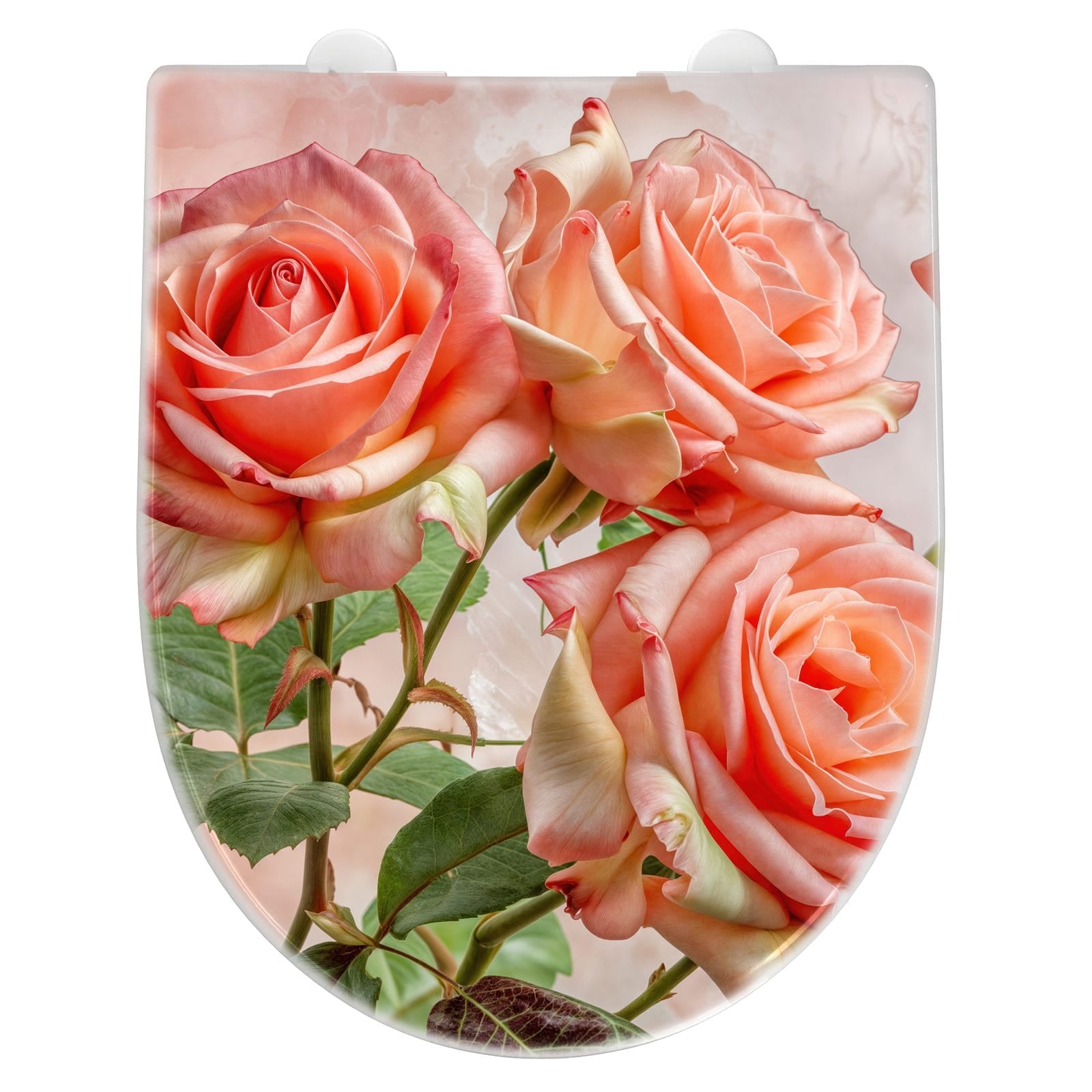 WC-Sitz mit Absenkautomatik Rosen Bouquet