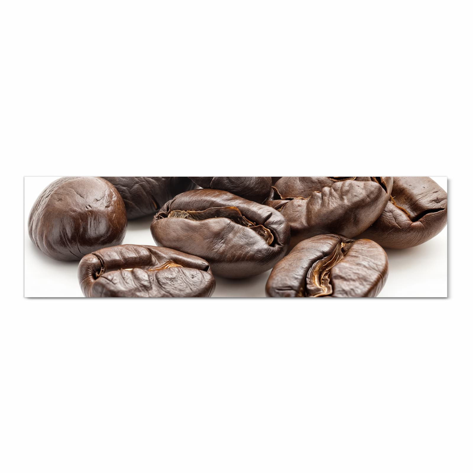 Komfortabler Küchenläufer mit Motiv Stille Kaffeebohnen in Frontansicht für angenehmes Stehen