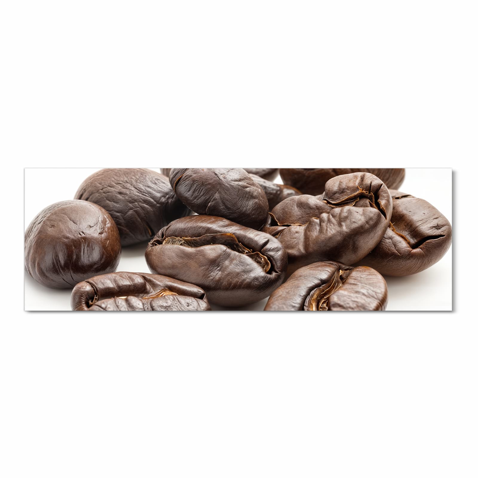 Formstabiler Küchenteppich mit Motiv Stille Kaffeebohnen in Frontansicht