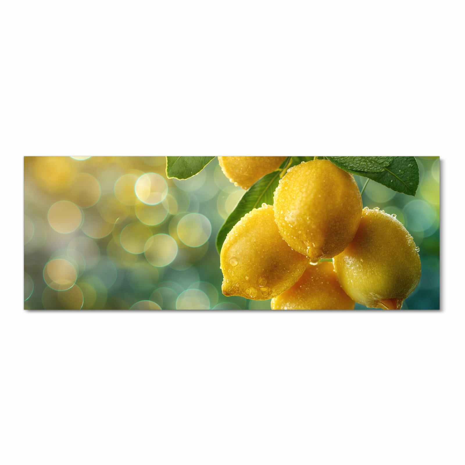 Geräuschdämpfender Küchenteppich mit Motiv Zitronenbaum in Frontansicht