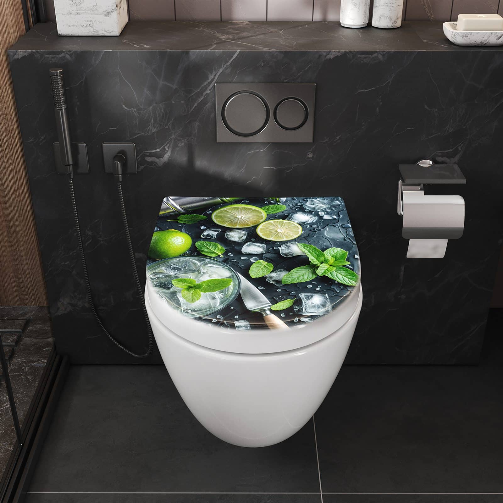 WC-Sitz mit Absenkautomatik Frische Limetten