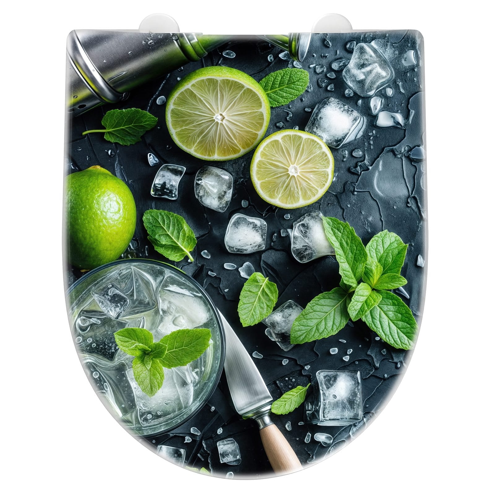 WC-Sitz mit Absenkautomatik Frische Limetten