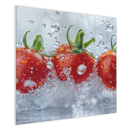 Magnettafel mit dem Motiv Tomaten im Wasser