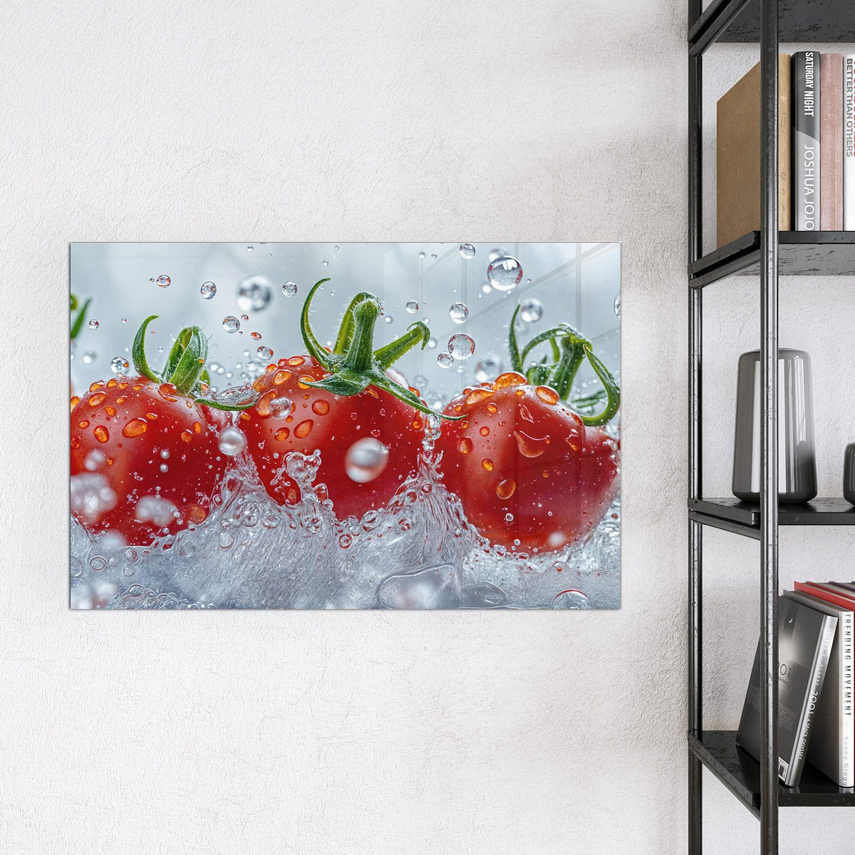 9 Größen – von 30 × 30 bis 120 × 90 cm – Magnettafel - Tomaten im Wasser