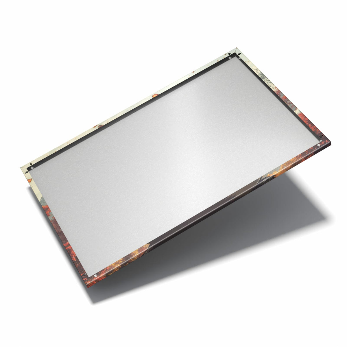 Nur 7 mm – liegt eng an der Wand – Metall Magnettafel - Schale mit Chilis