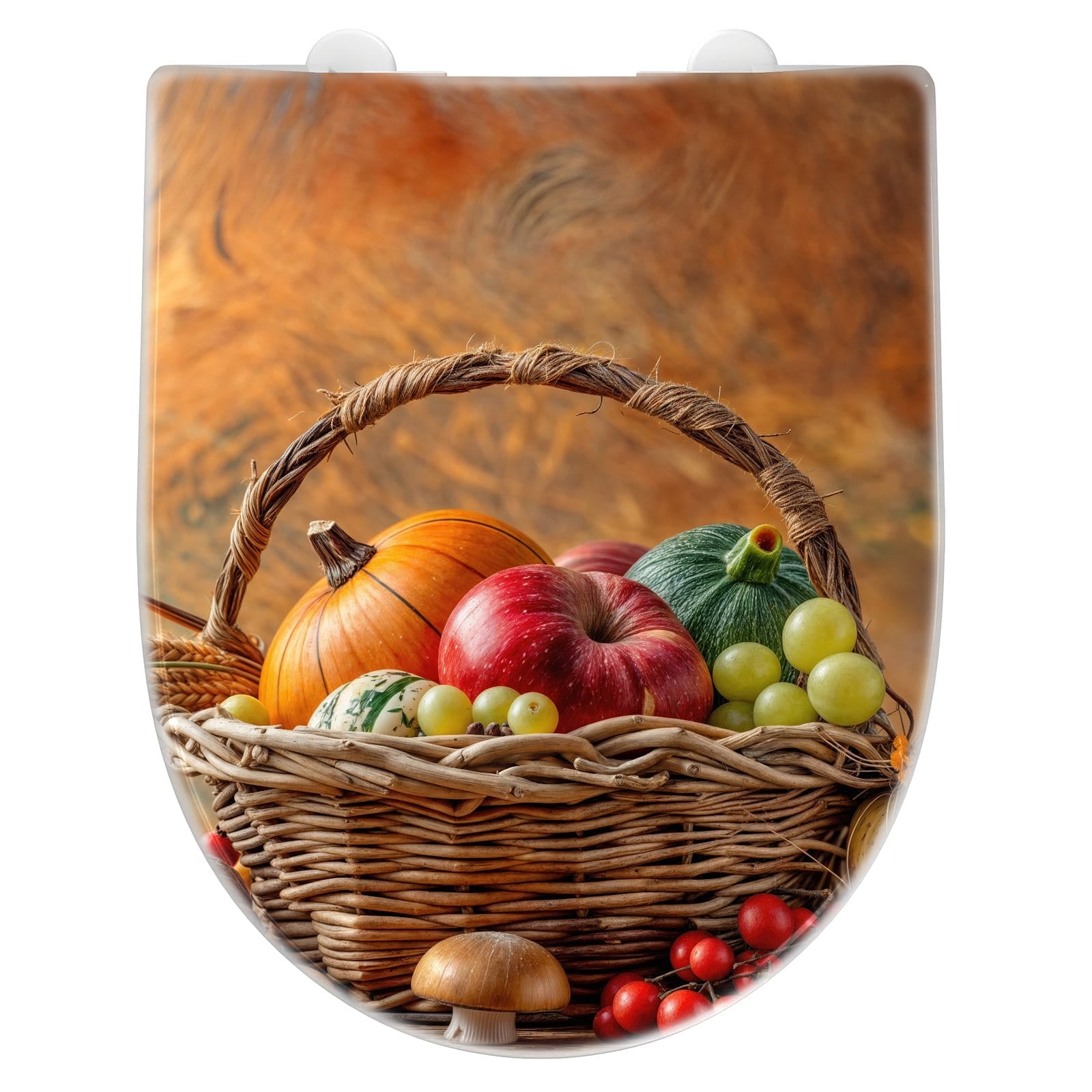 WC-Sitz mit Absenkautomatik Herbstlicher Korb