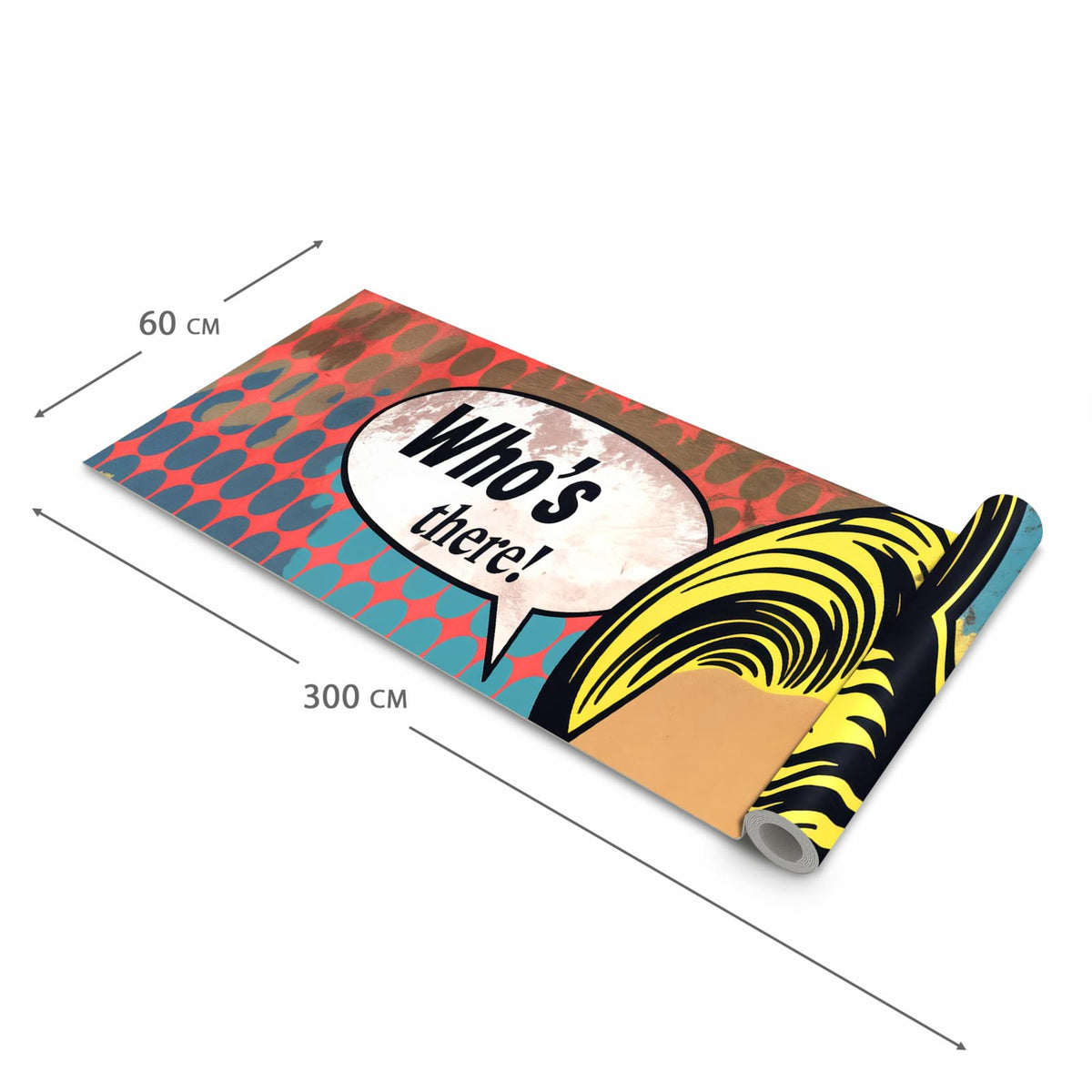 Wasserabweisender Küchenläufer mit Motiv Telefonierende Frau in der Grösse 80x280 cm