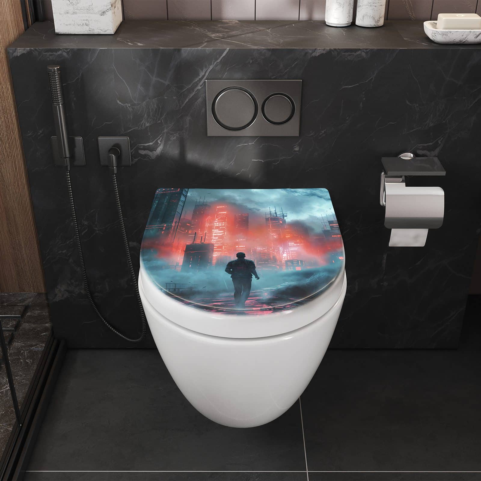 WC-Sitz mit Absenkautomatik Neonstadt