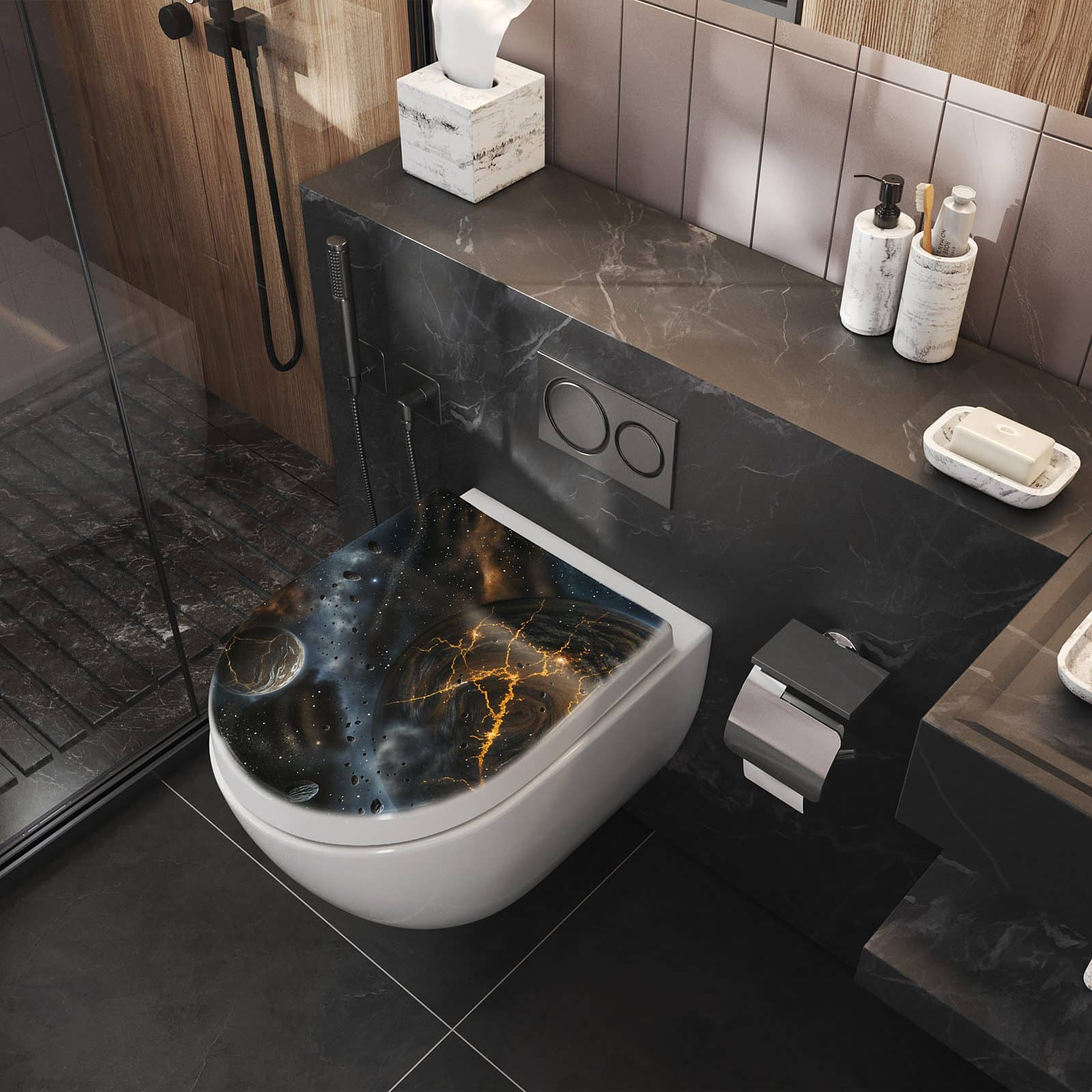 WC-Sitz mit Absenkautomatik Drei Welten