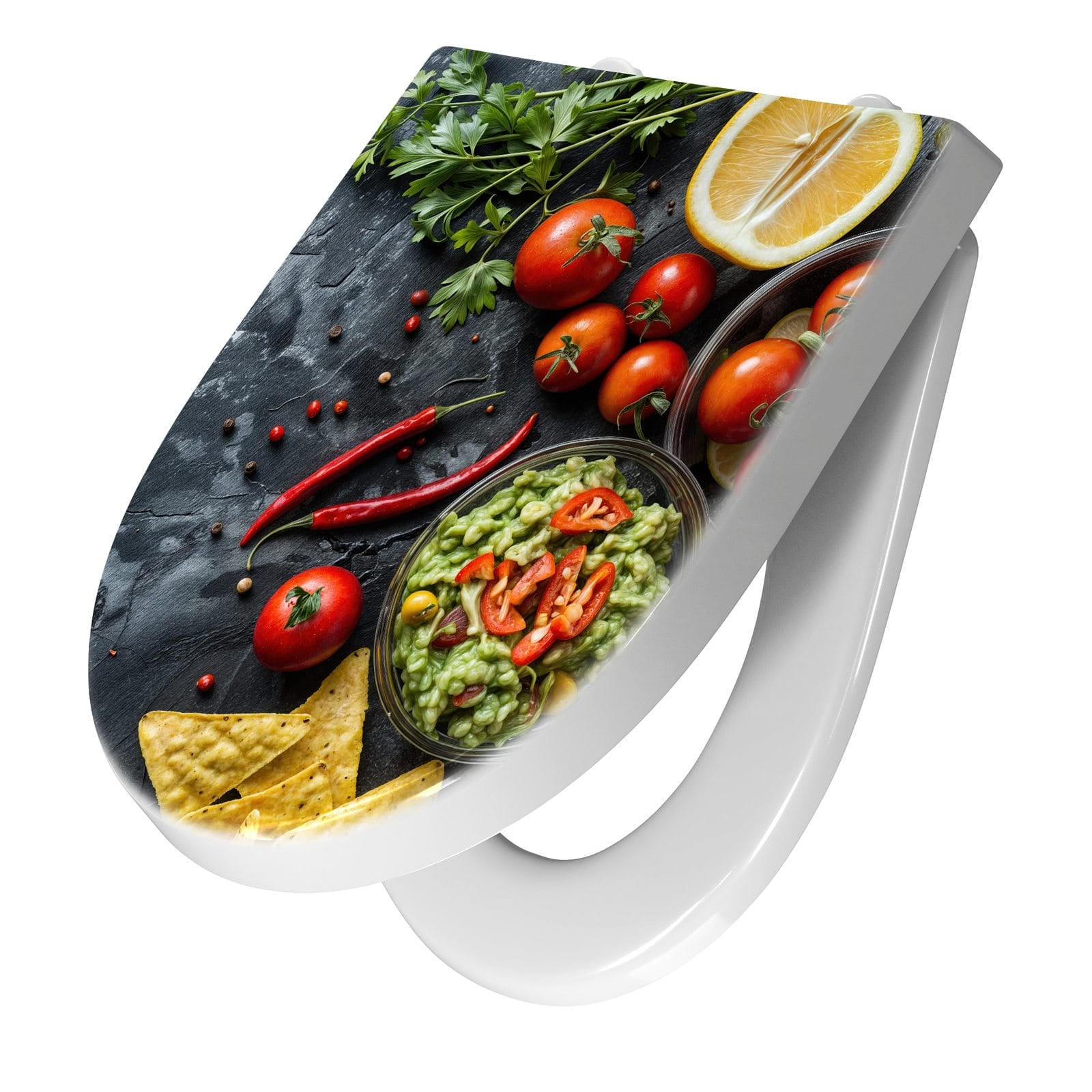 WC-Sitz mit Absenkautomatik Frisches Gemüse