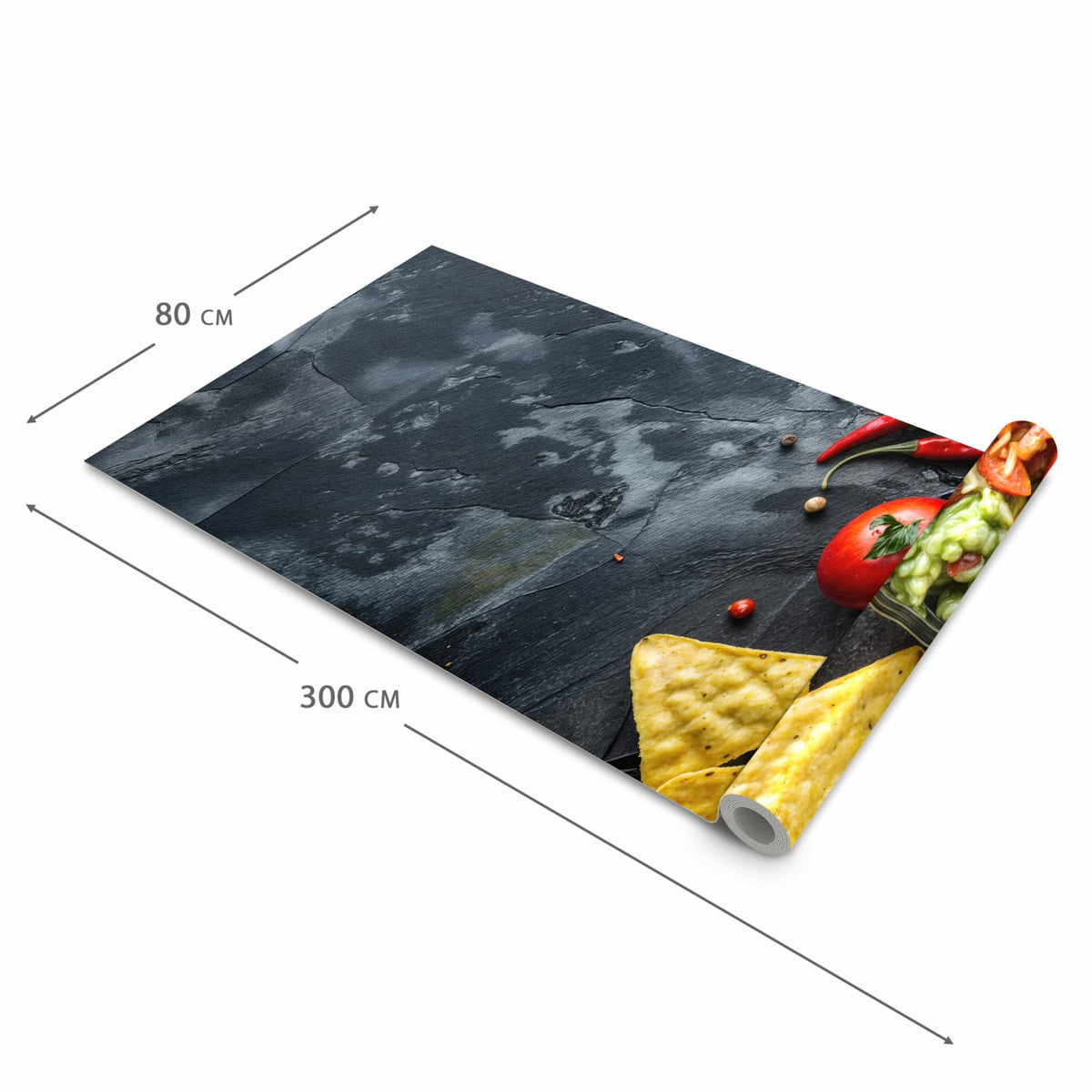 UV-beständiger Küchenläufer mit Motiv Frisches Gemüse in der Größe 60x90 cm
