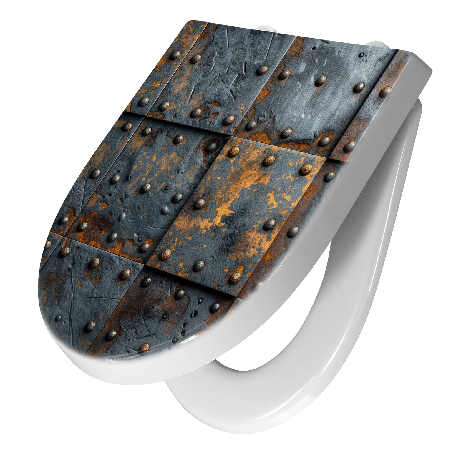 WC-Sitz mit Absenkautomatik Eisenplatten Vintage