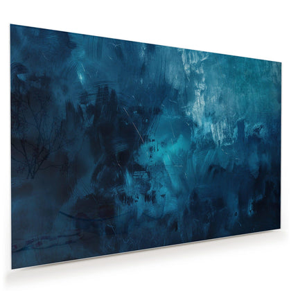 Wandbild mit dem Motiv Abstrakte Blautöne