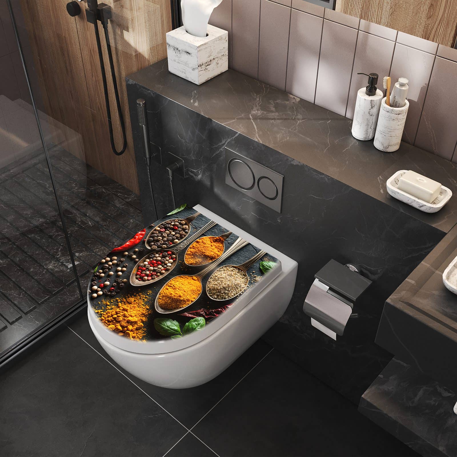 WC-Sitz mit Absenkautomatik Küchengewürze