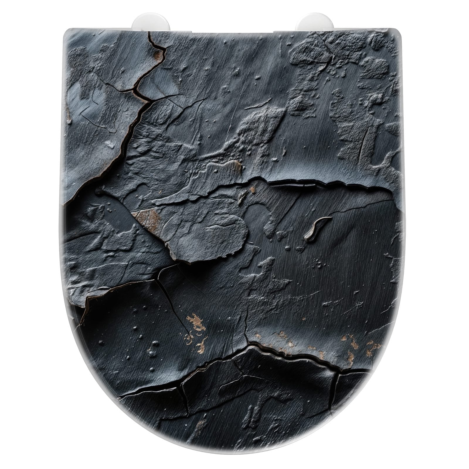 WC-Sitz mit Absenkautomatik Rissige Oberfläche