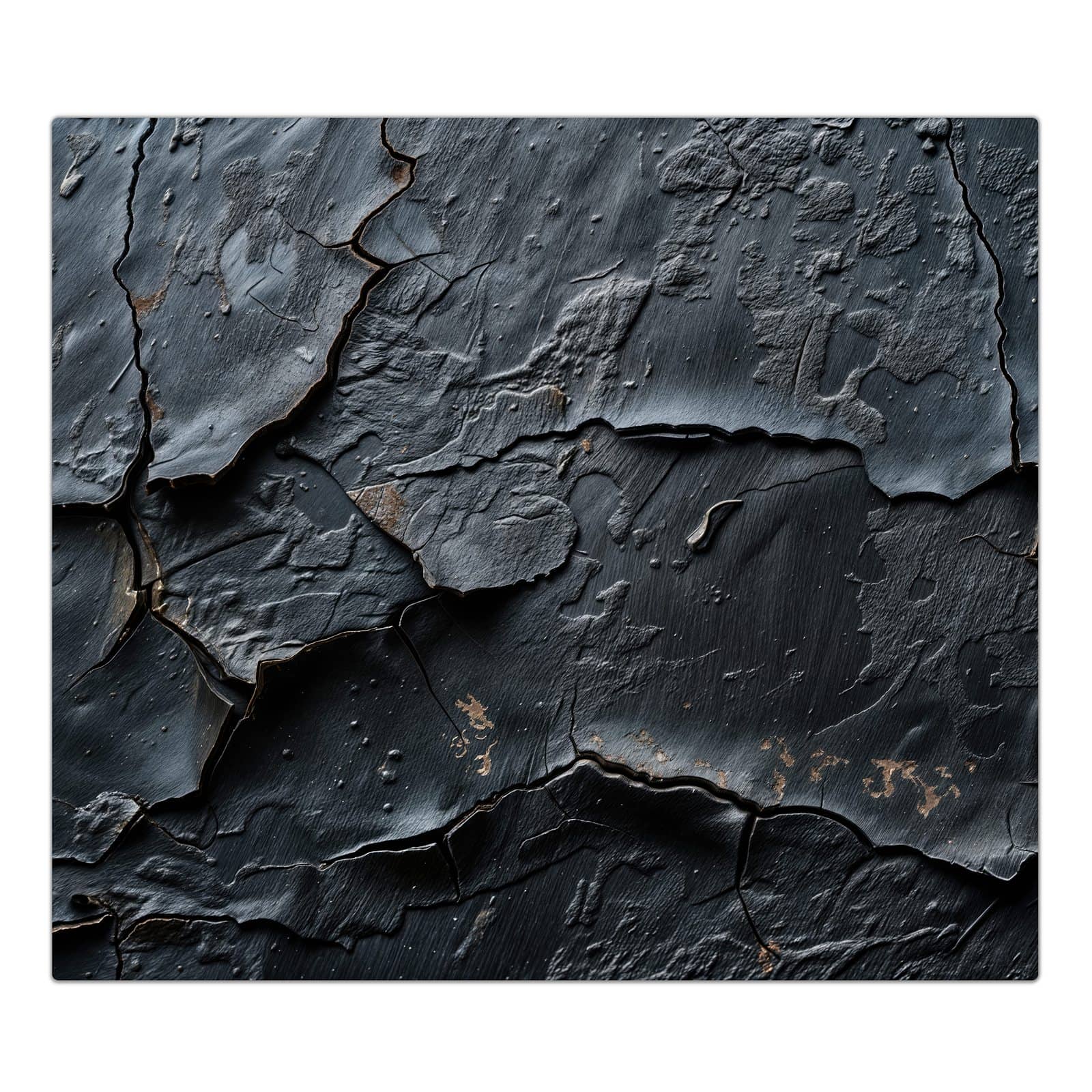 1-teilige Herd Abdeckung mit Rissige Oberfläche-Motiv in der Frontansicht #grösse_1-Teilig (60x52cm)