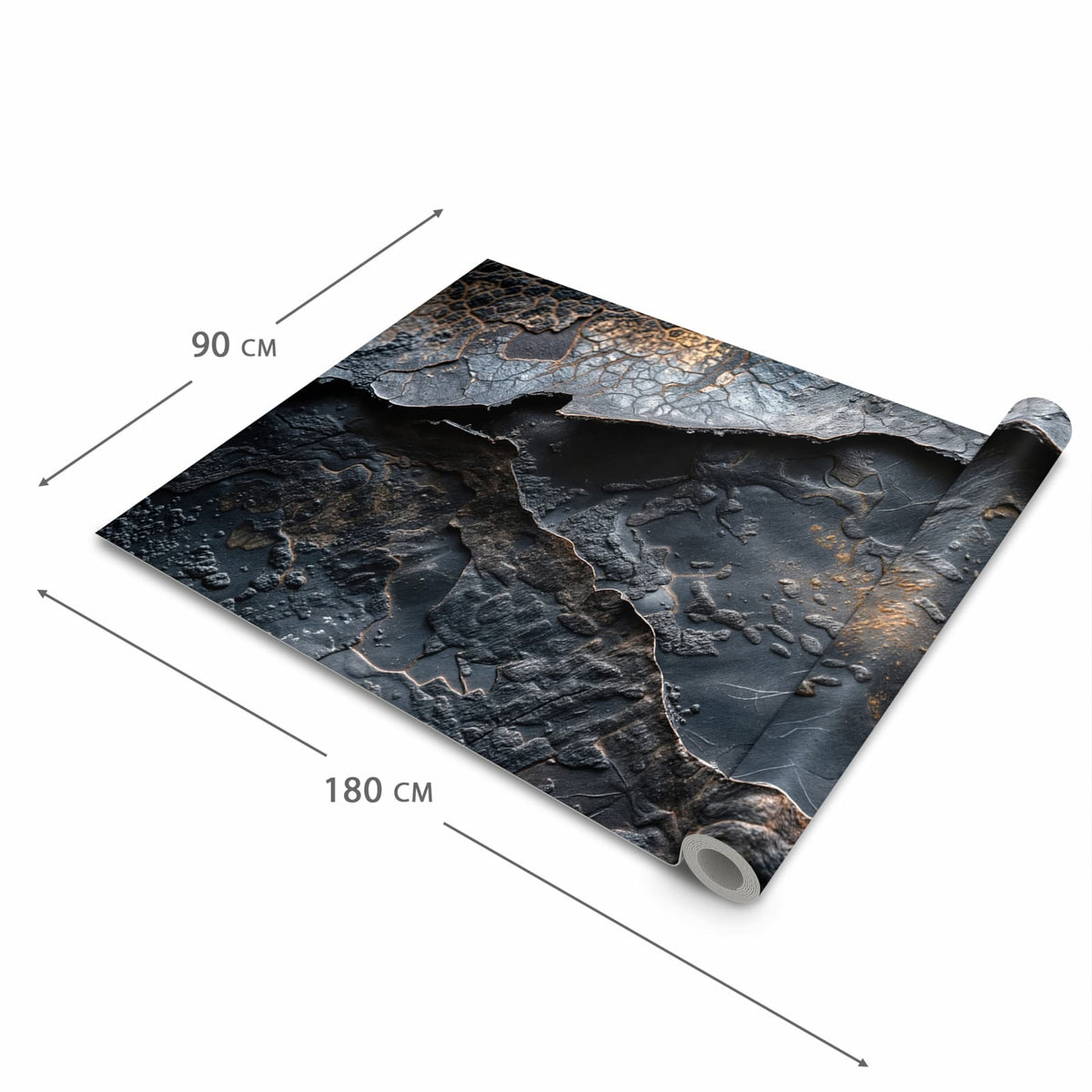 Ordnungsschaffender Küchenteppich mit Motiv Textur von Abstrakte in der Grösse 60x270 cm