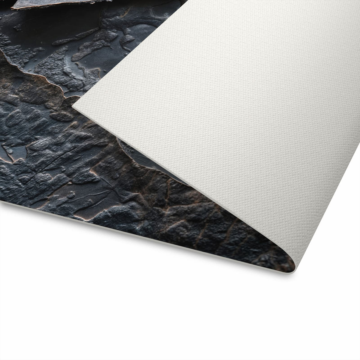 Fleckenresistenter Küchenteppich mit Motiv Textur von Abstrakte auf Unterseite