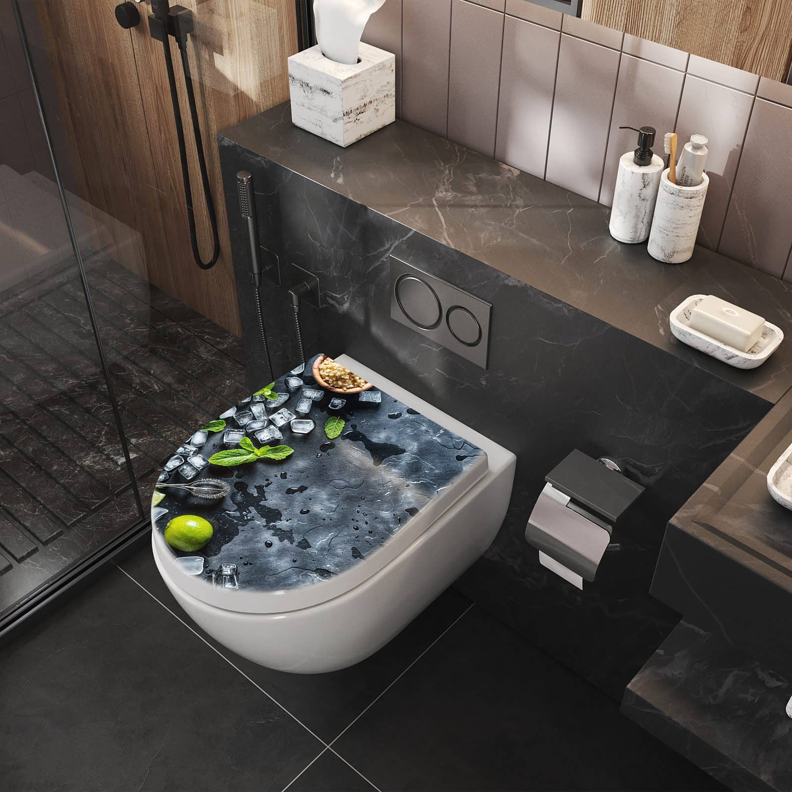 WC-Sitz mit Absenkautomatik Cocktail Zutaten