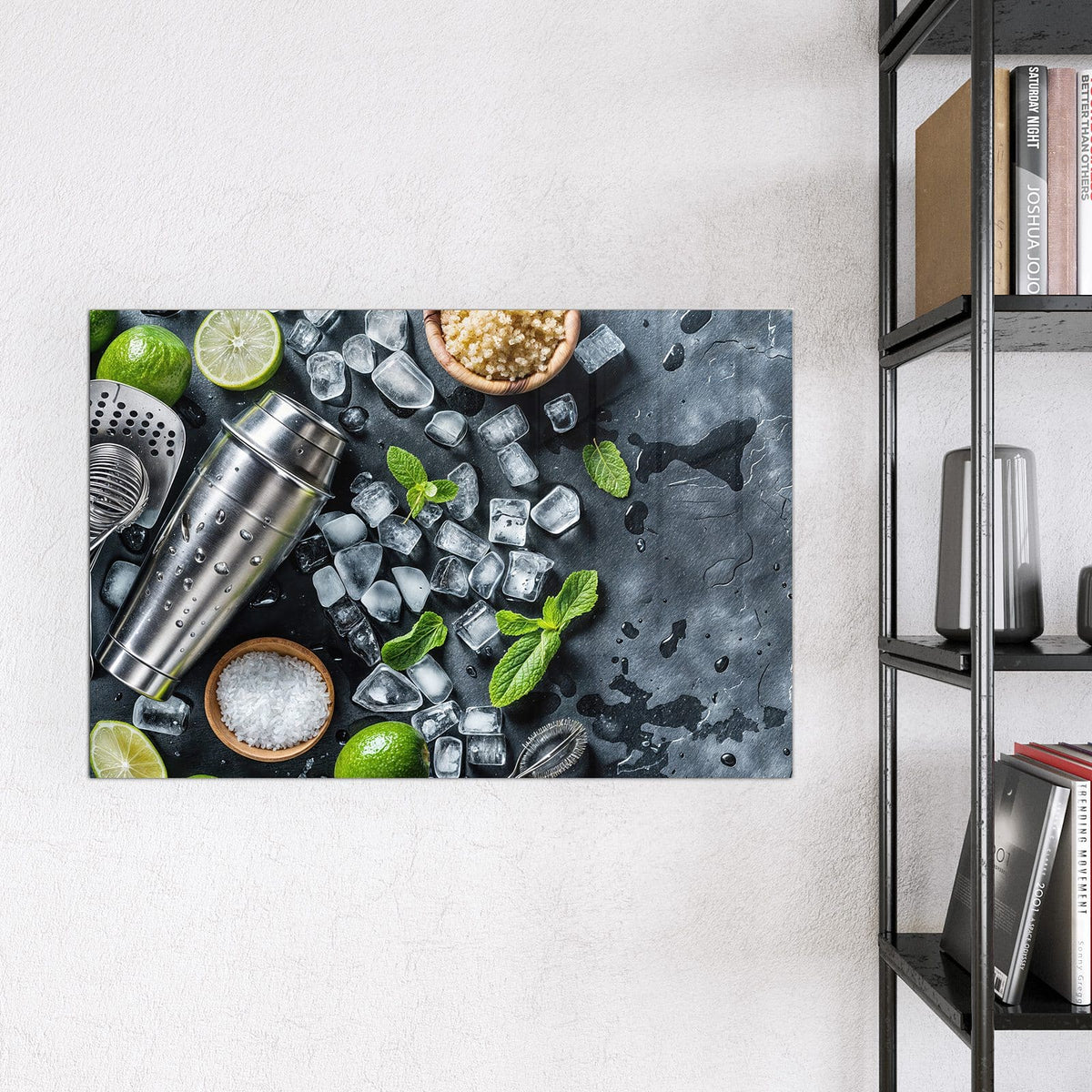 9 Größen – von 30 × 30 bis 120 × 90 cm – Magnettafel - Shaker mit Limetten