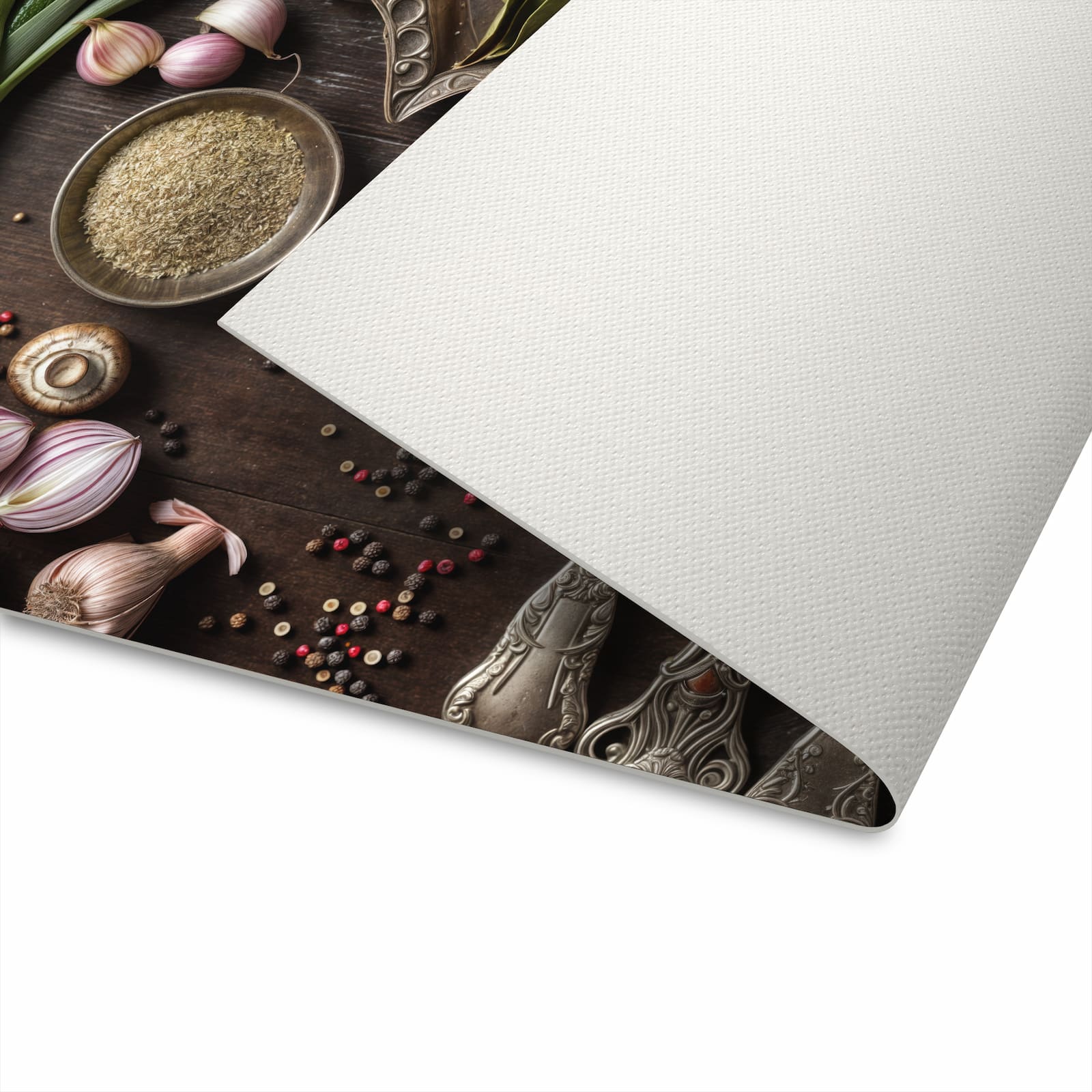 UV-beständiger abwaschbarer Küchenläufer mit Motiv Kochen Leidenschaft in der Unterseite