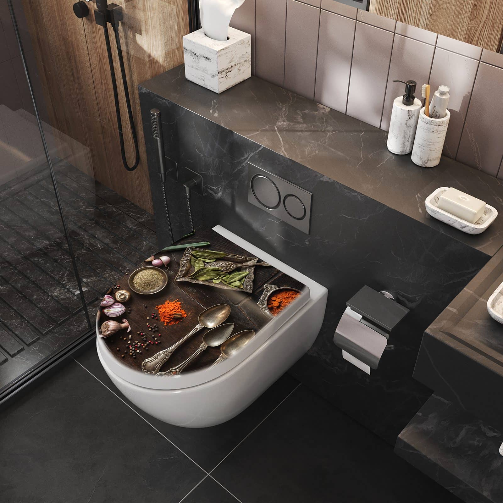 WC-Sitz mit Absenkautomatik Kochen Leidenschaft