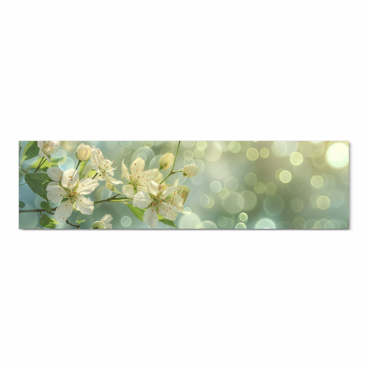 Küchenläufer Frühlingserwachen 80 × 300 cm, Motiv bildfüllend von oben