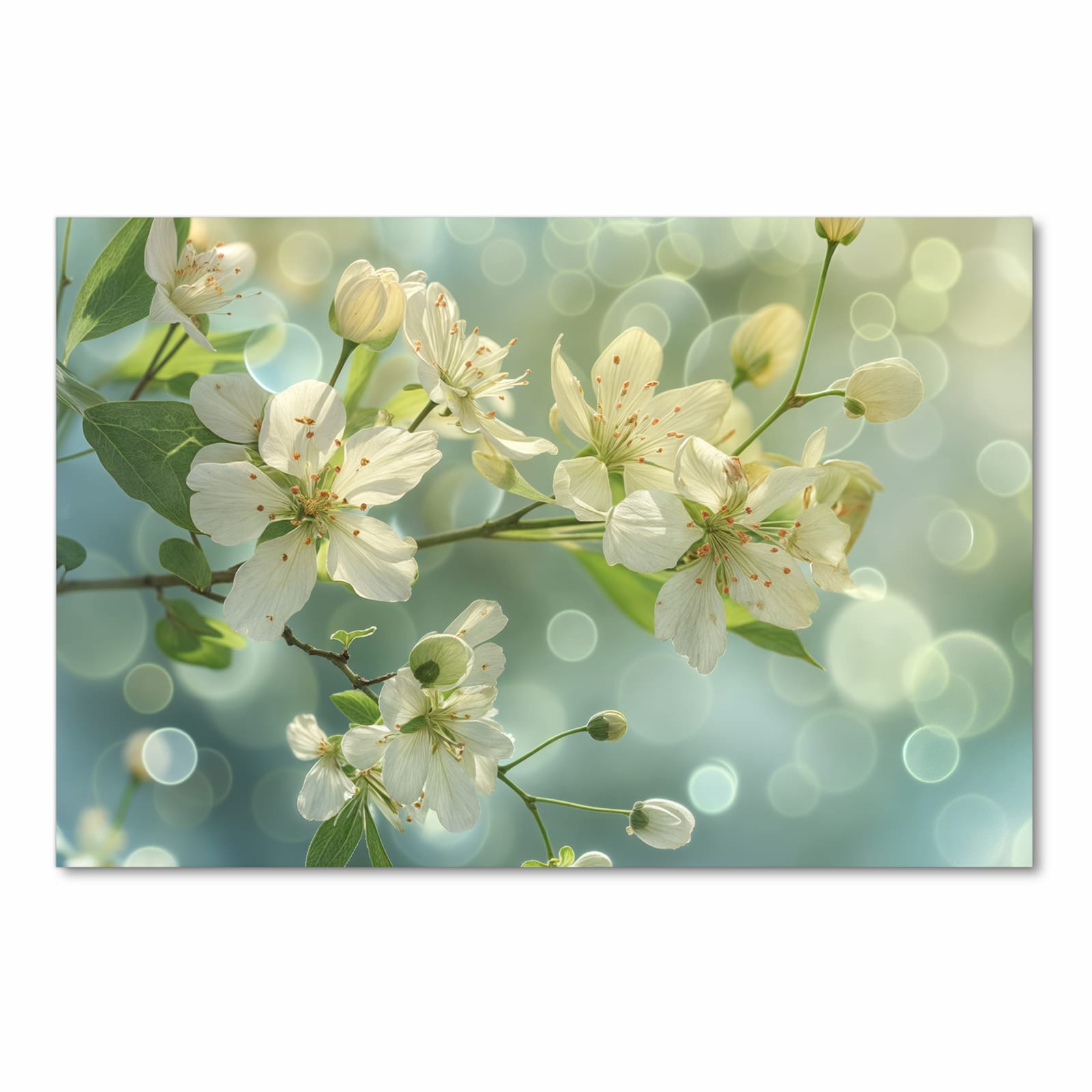 Langlebiger moderner Küchenläufer mit Motiv Frühlingserwachen in der Grösse 60x180 cm