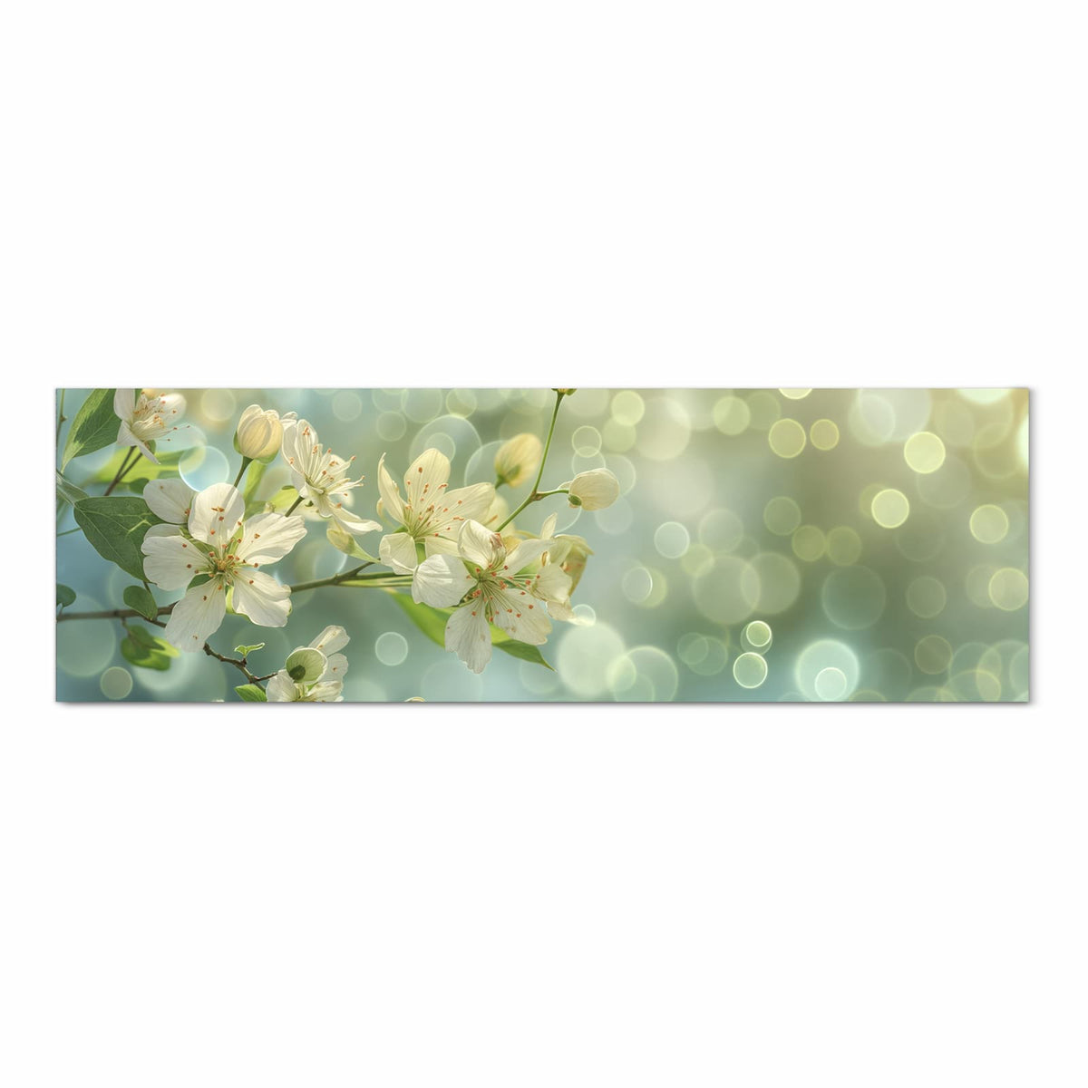 Küchenläufer Frühlingserwachen 80 × 250 cm, Motiv bildfüllend von oben