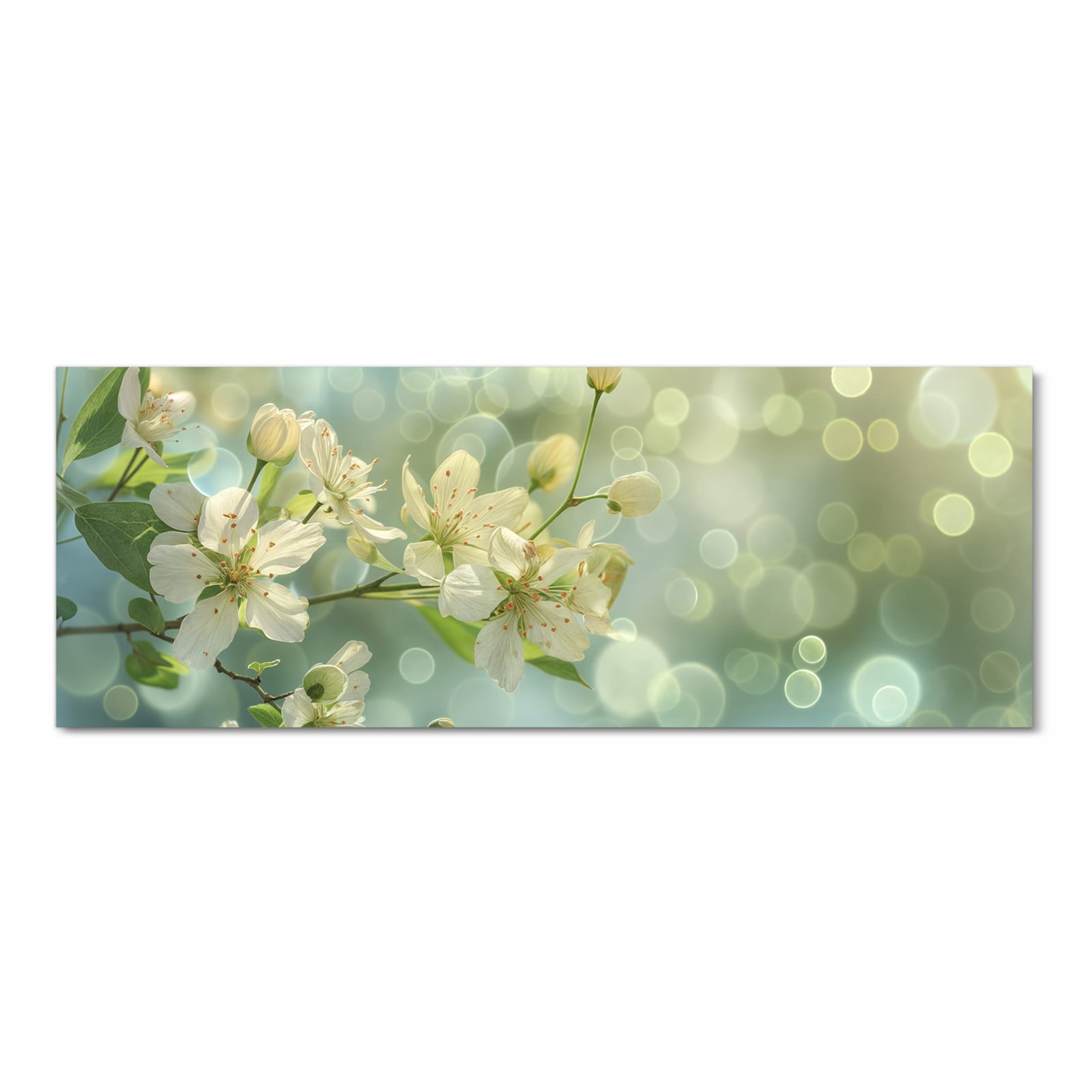 Abwaschbarer Küchenläufer mit Motiv Frühlingserwachen in der Grösse 60x180 cm für Ordnung