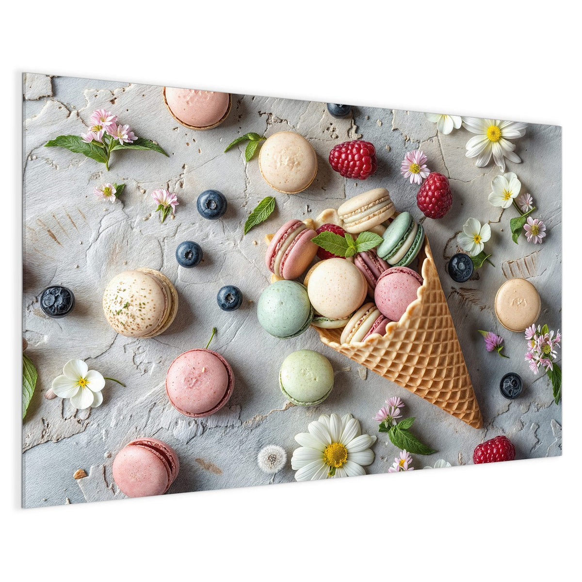 4 mm Glas statt lackiertem Blech – Magnettafel - Macarons in der Waffel