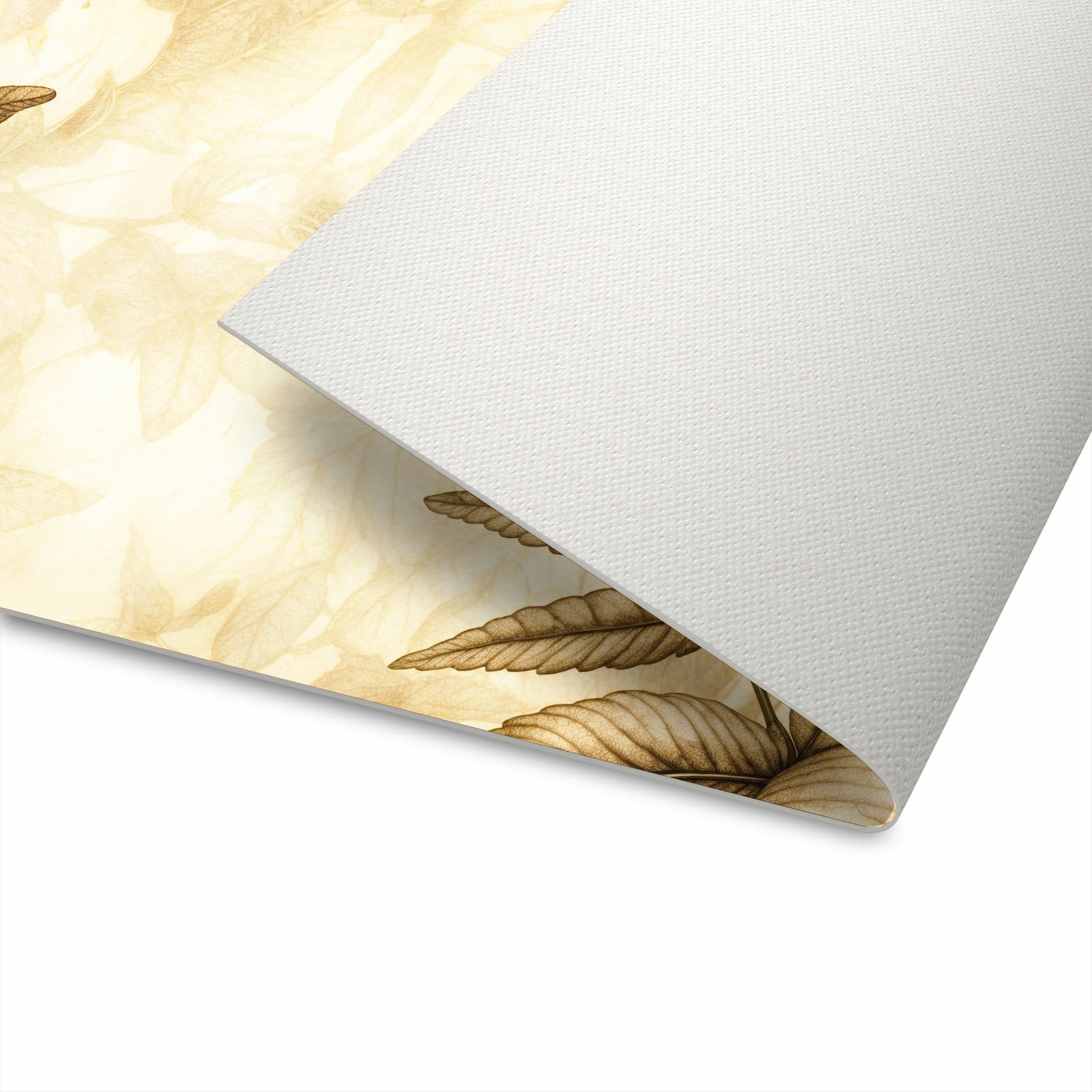 Feuchtigkeitsresistenter Küchenläufer mit Motiv Blumenblatt Kunstwerk in der Unterseite