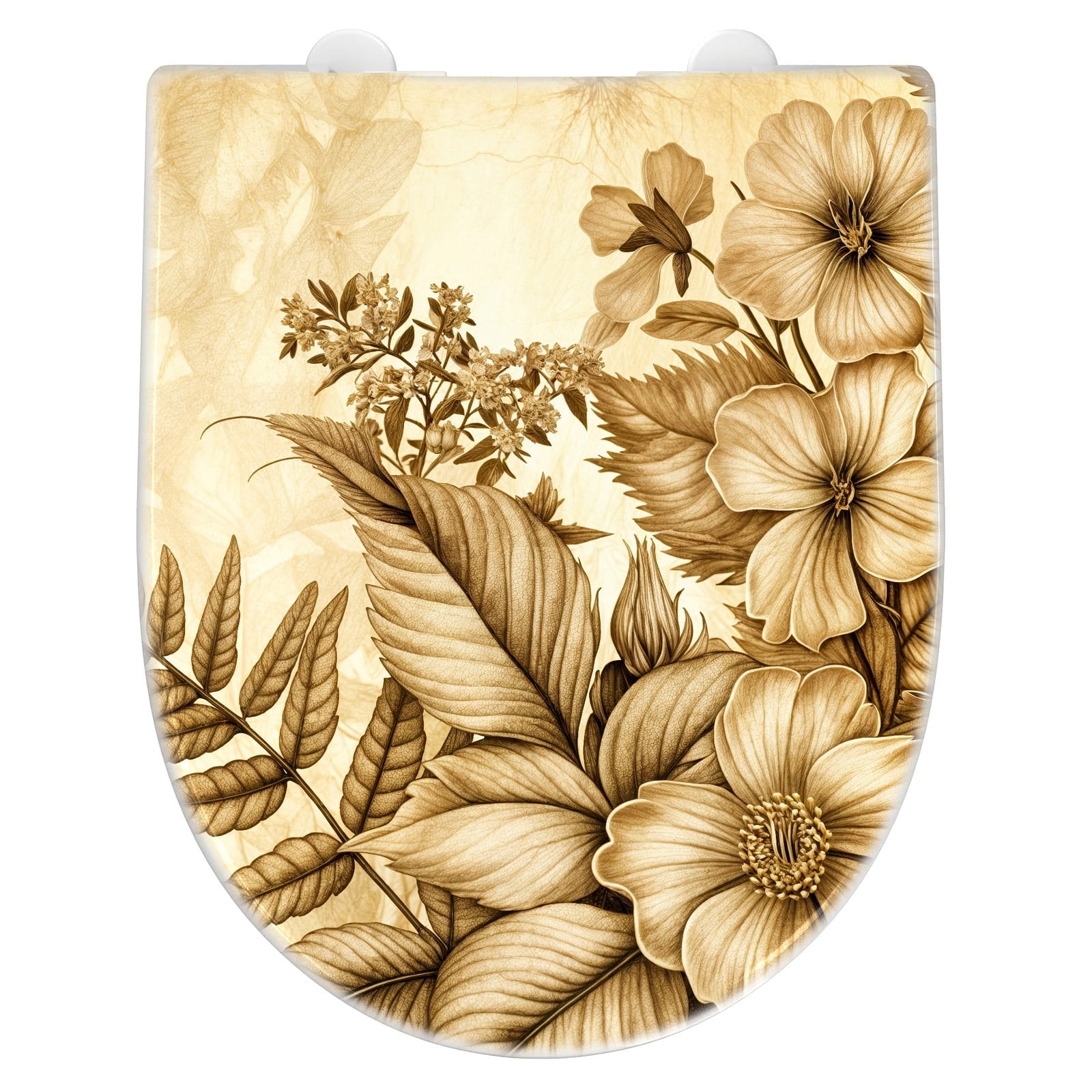 WC-Sitz mit Absenkautomatik Blumenblatt Kunstwerk