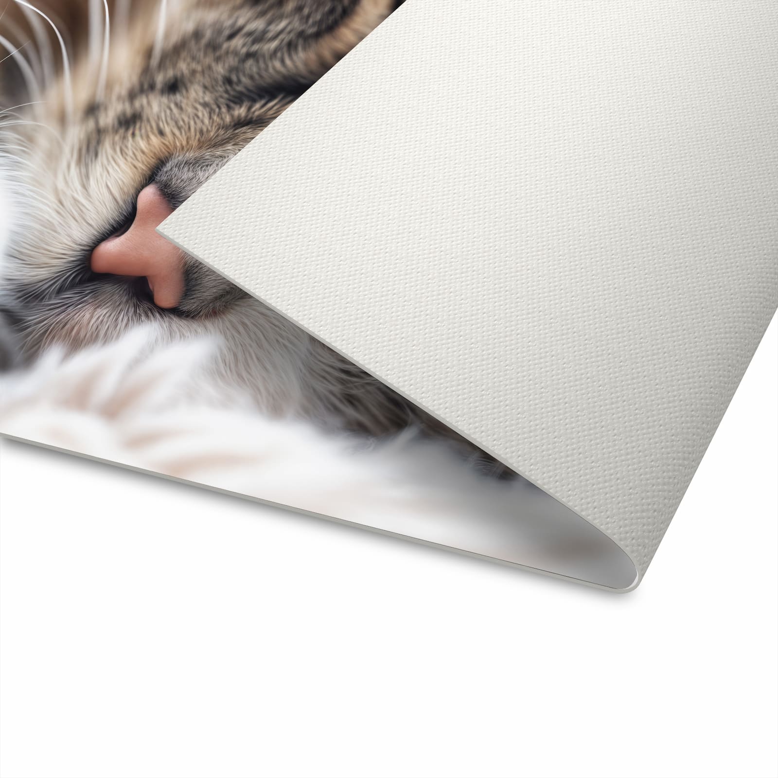 Rutschfester Küchenläufer mit Motiv Schlafende Katze für sicheren Stand in der Küche