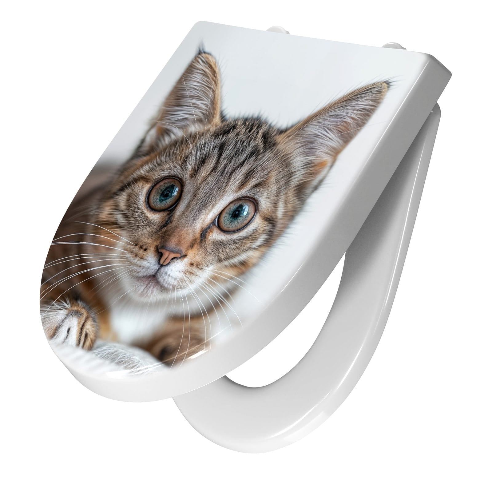 WC-Sitz mit Absenkautomatik Süße Kleine Katze