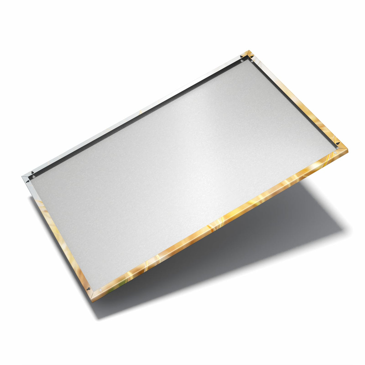 Nur 7 mm – liegt eng an der Wand – Metall Magnettafel - Weizenähren am Himmel